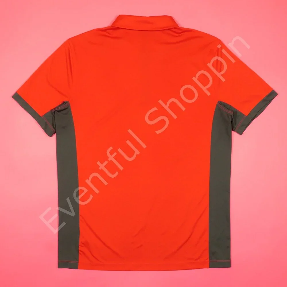 Nike Georgia Bulldogs Polo Shirt Mens L Red Gray Short Sleeve Sideline - Picture 3 of 8